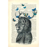 Lion With Antler